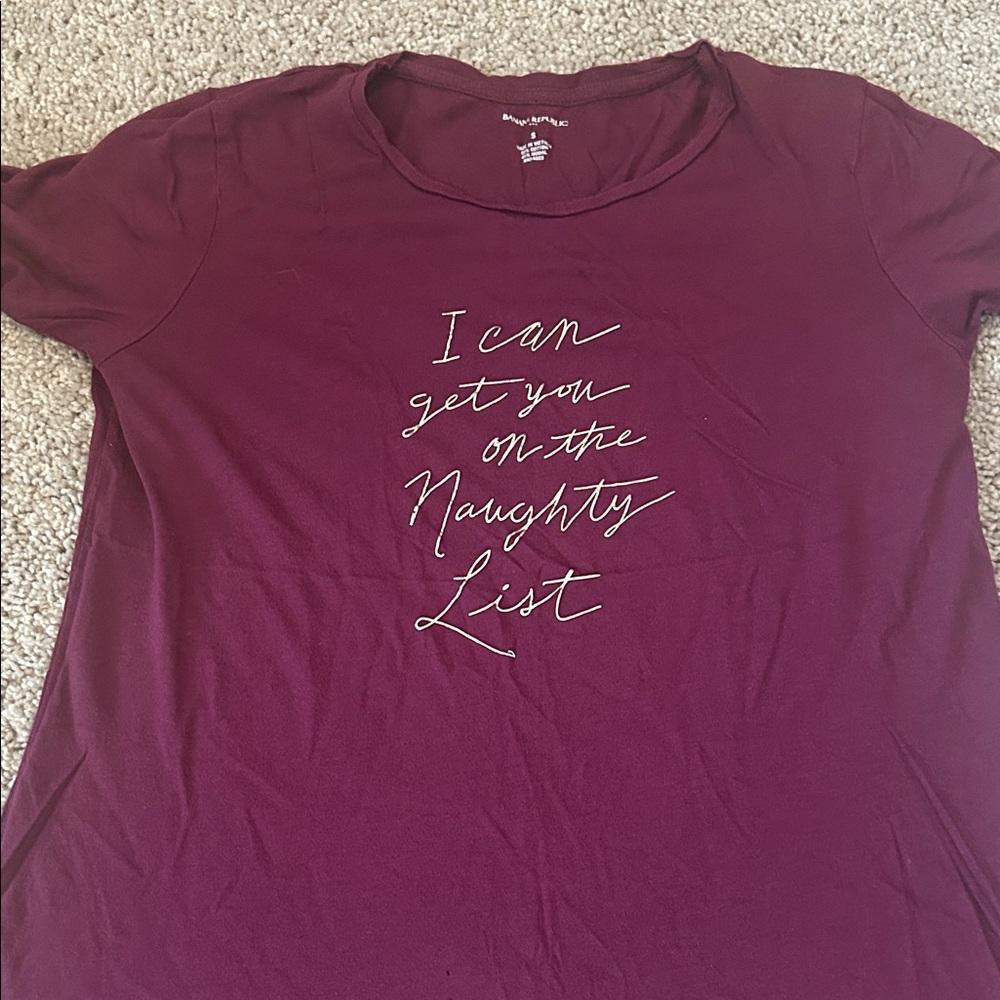 Banana Republic Plum Graphic Tee